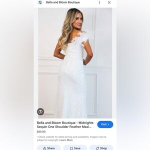 Bella and bloom boutique formal dress Prom